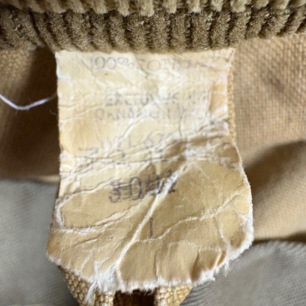 Vintage 60s–70s Military Canvas Field Jacket w/ Button-In Liner Corduroy Collar - Picture 16 of 16